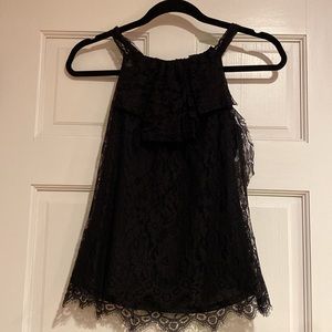 Black Lace Tank Top